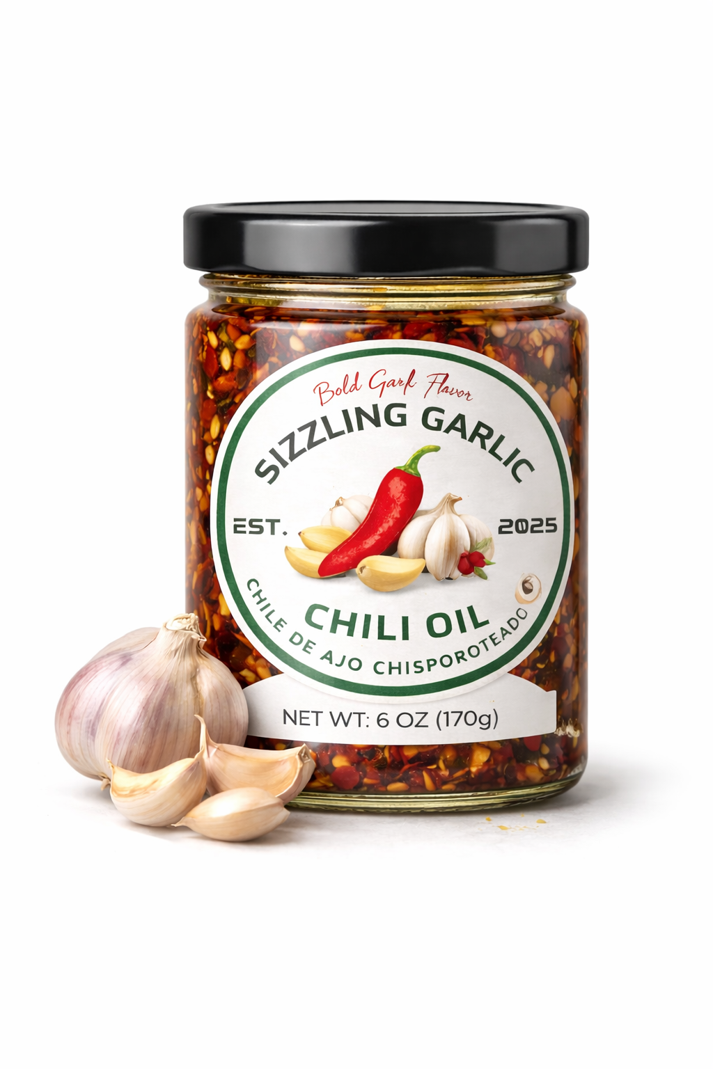 Mama’s Chili Oil — Sizzling Garlic