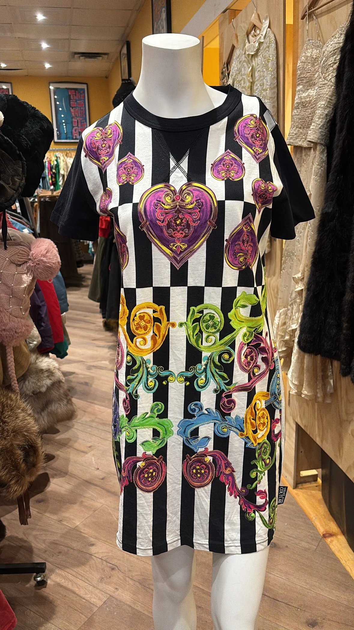 Y2K VERSACE COUTURE T-SHIRT DRESS