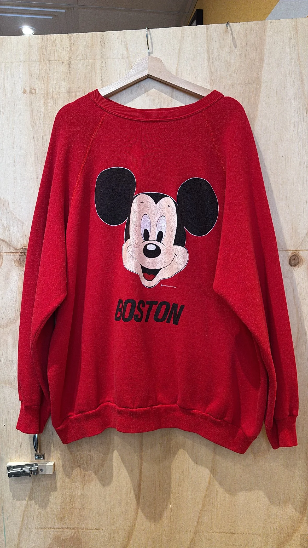 80S BOSTON MICKEY MOUSE CREWNECK
