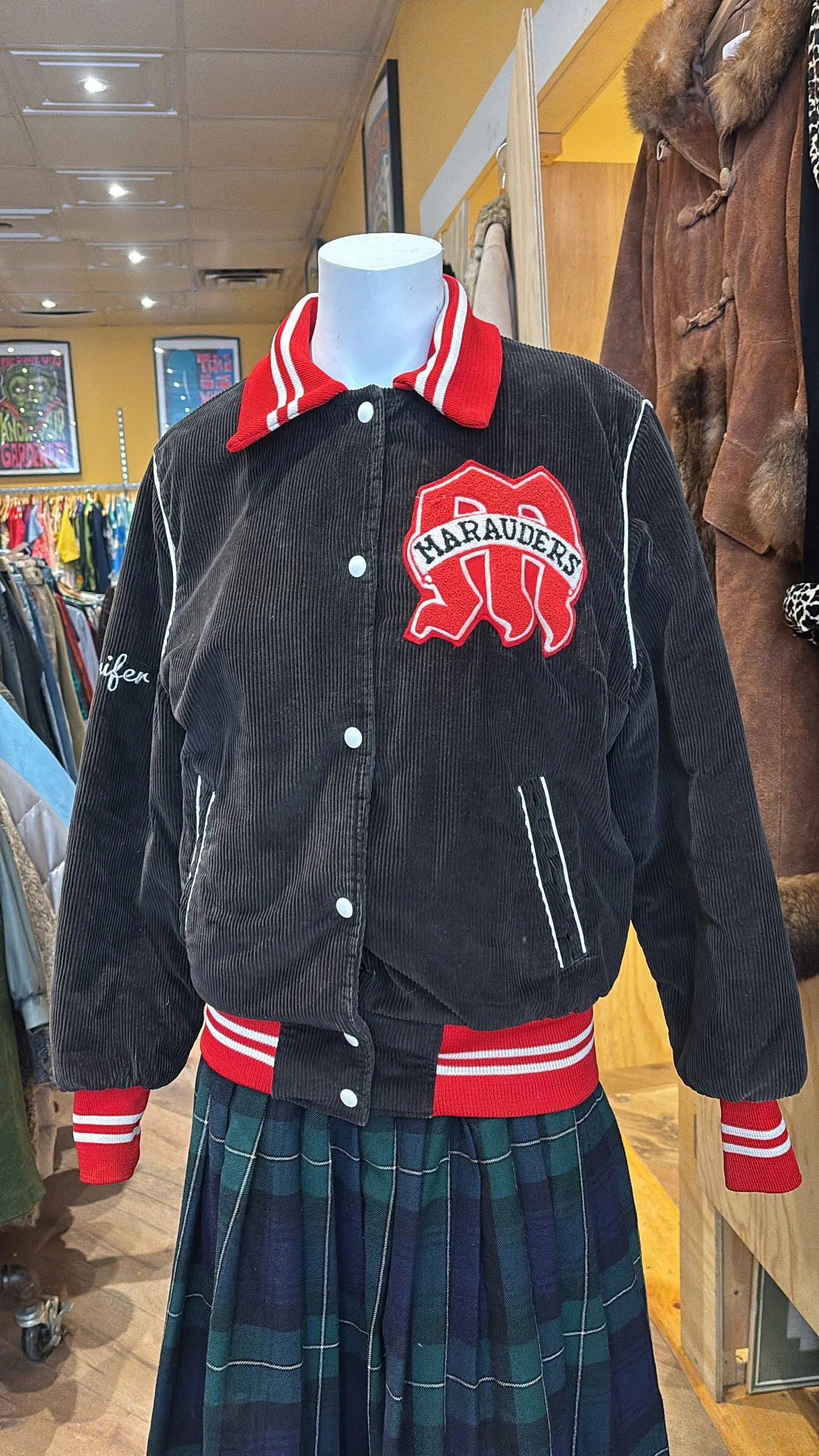 70'S CORDUROY CHEERLEADER JACKET