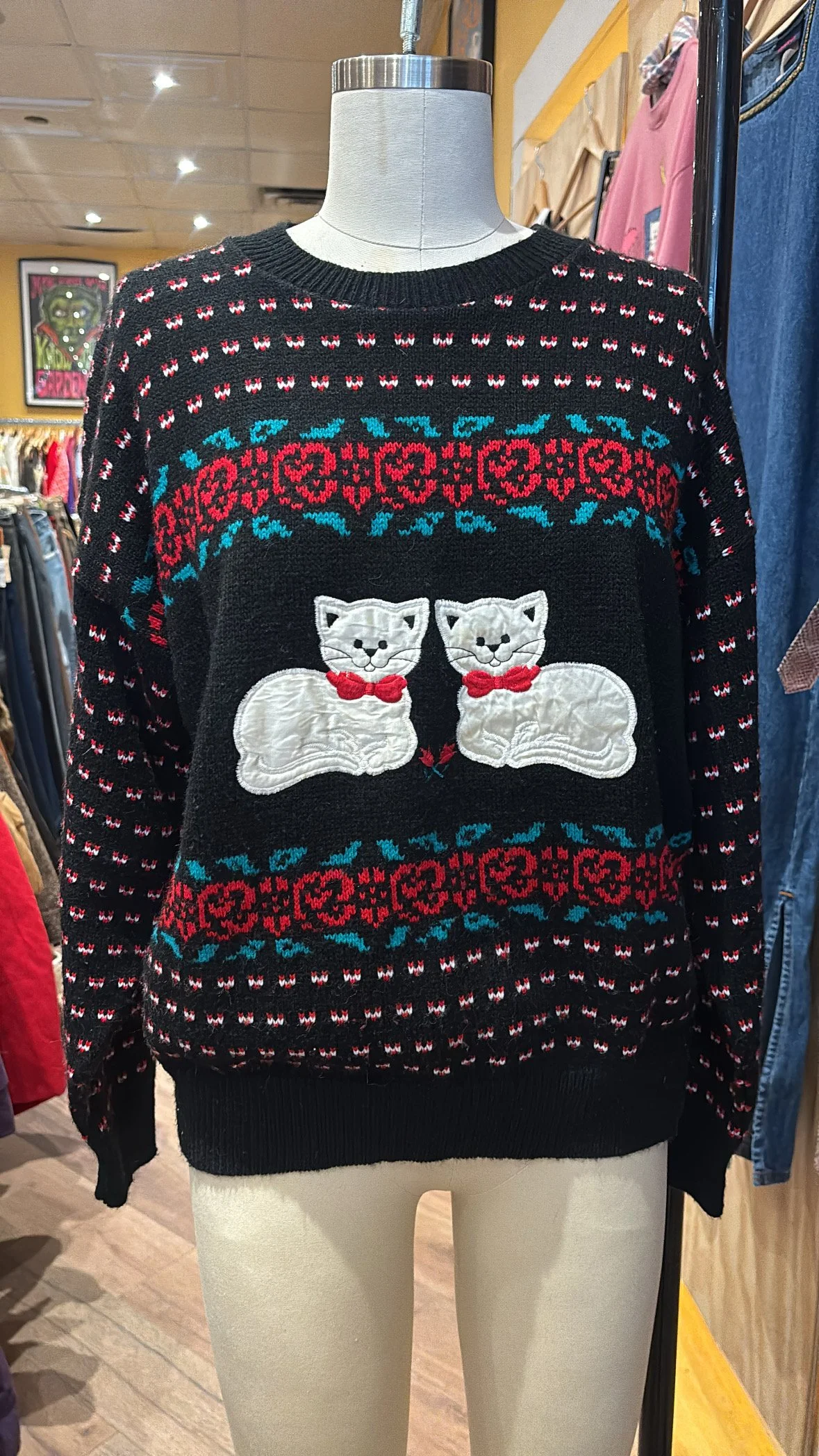 80'S KITTY KNIT SWEATER