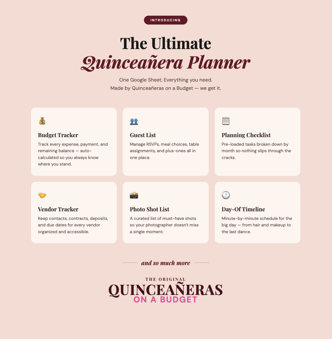 The Ultimate Quinceanera Planner
