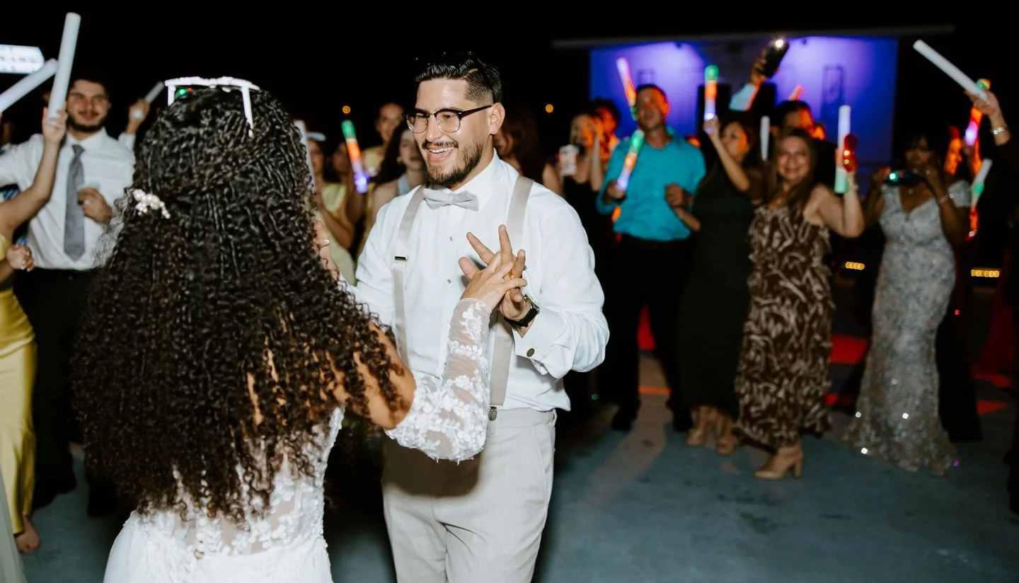 Reception energy 🪩

Photography: @rightupyouralliephoto 
Venue: @royalpalmestate_ 
Bar &amp; service staff: @staffsquad 
Flowers: @flowersandservices 
Videography: @the_allens_ 
DJ, lighting &amp; sound: @djwillymix 
Content creator: @leaslovelens 
