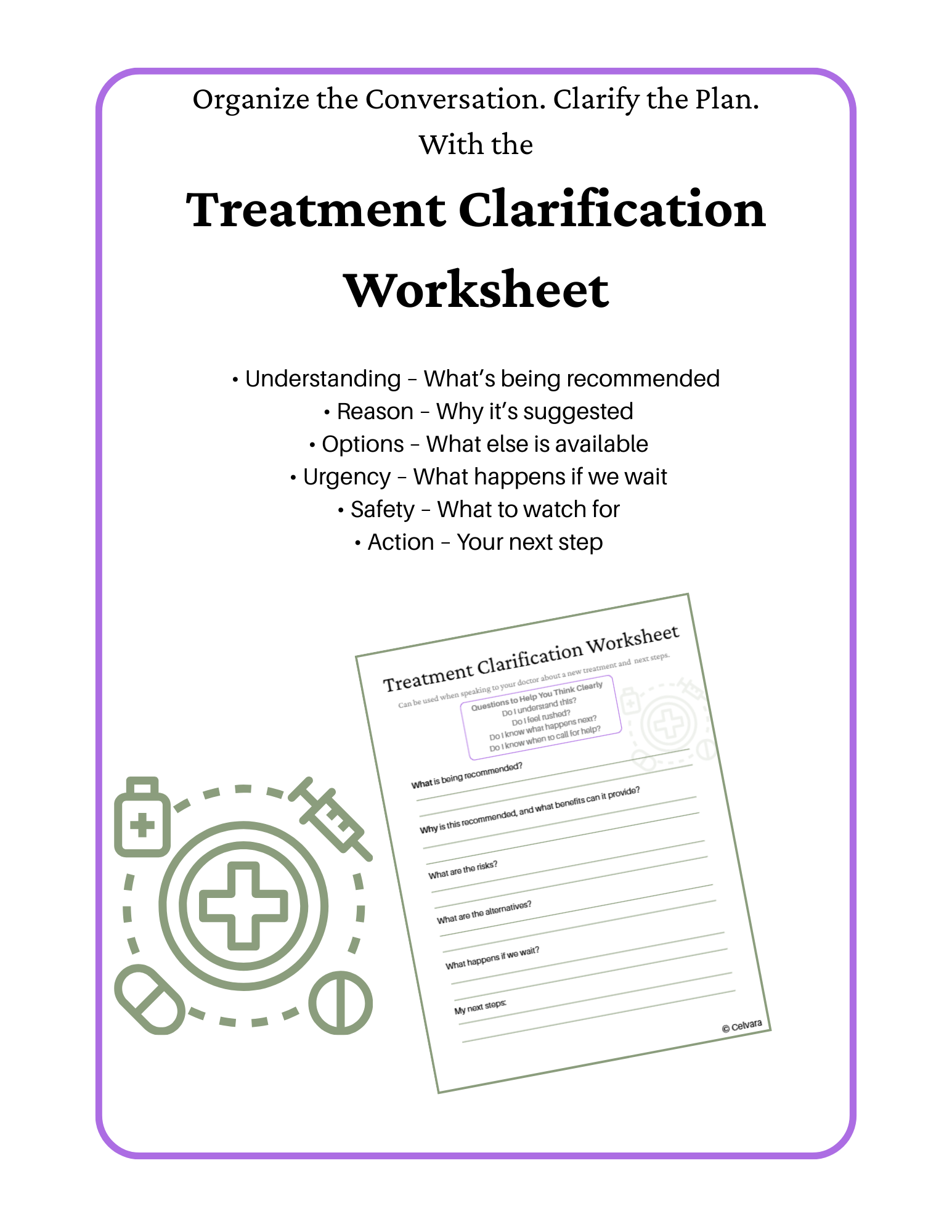 Treatment Clarification Worksheet