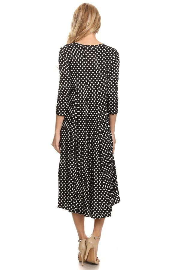 Polka Dot black 3-4 sleeves -back.jpg