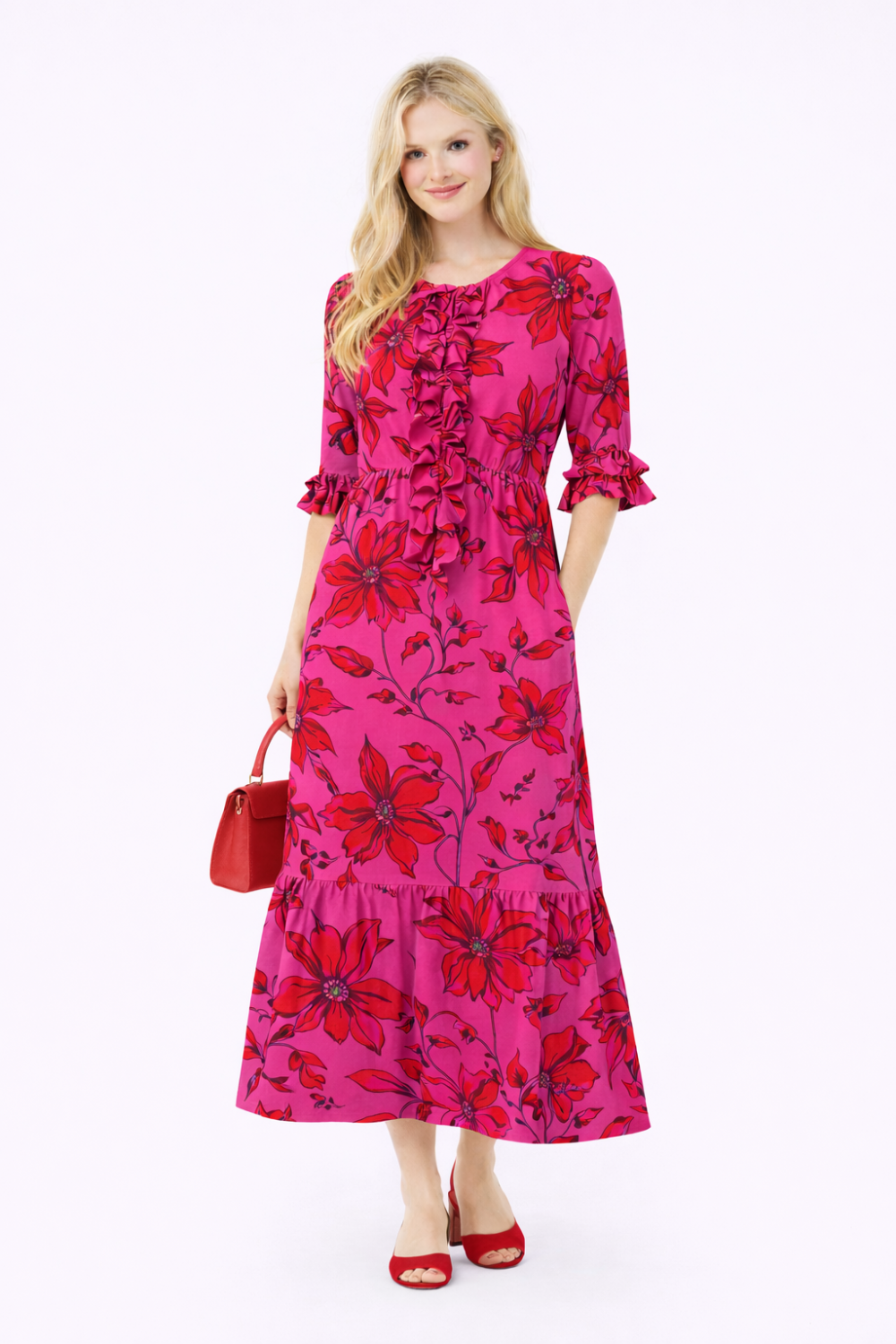 Spring Floral Ruffle Tier - fuchsia.png