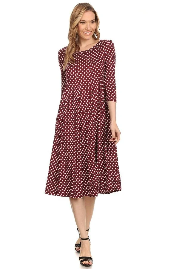 Polka Dot burgundy 3-4 sleeves 7.00.jpg
