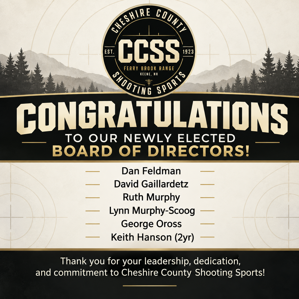 Newly Elected Board of Directors