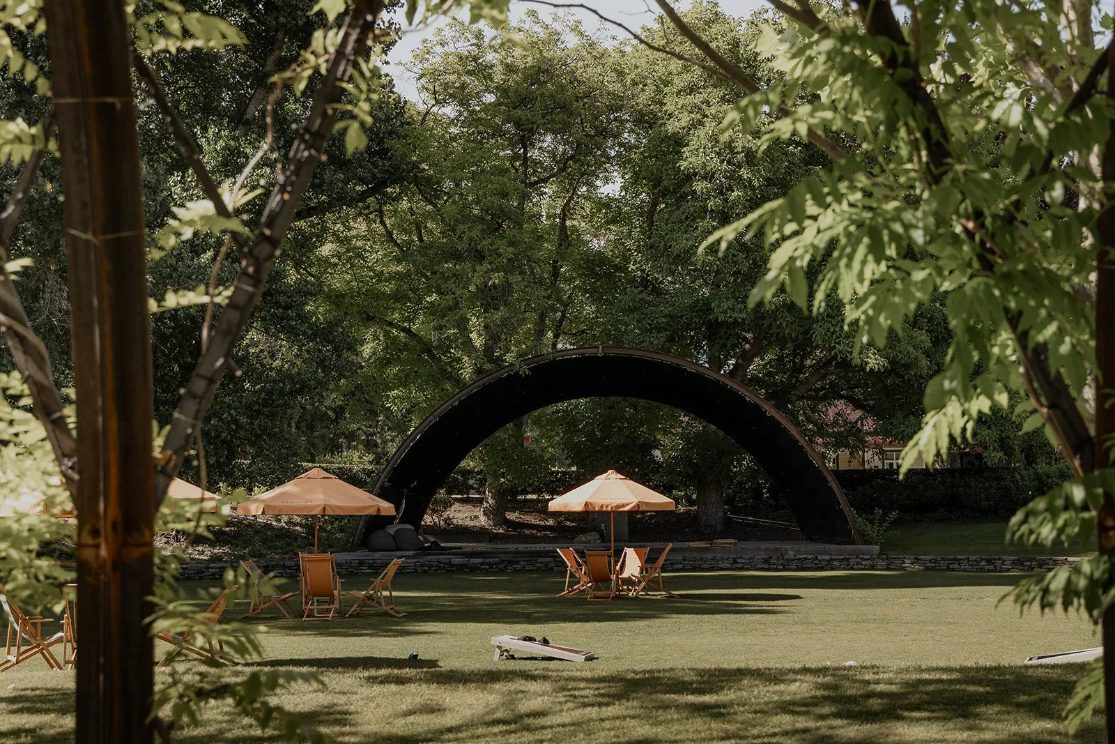 Outdoor projects at Ayrburn built by Diemarco Builders Queenstown.