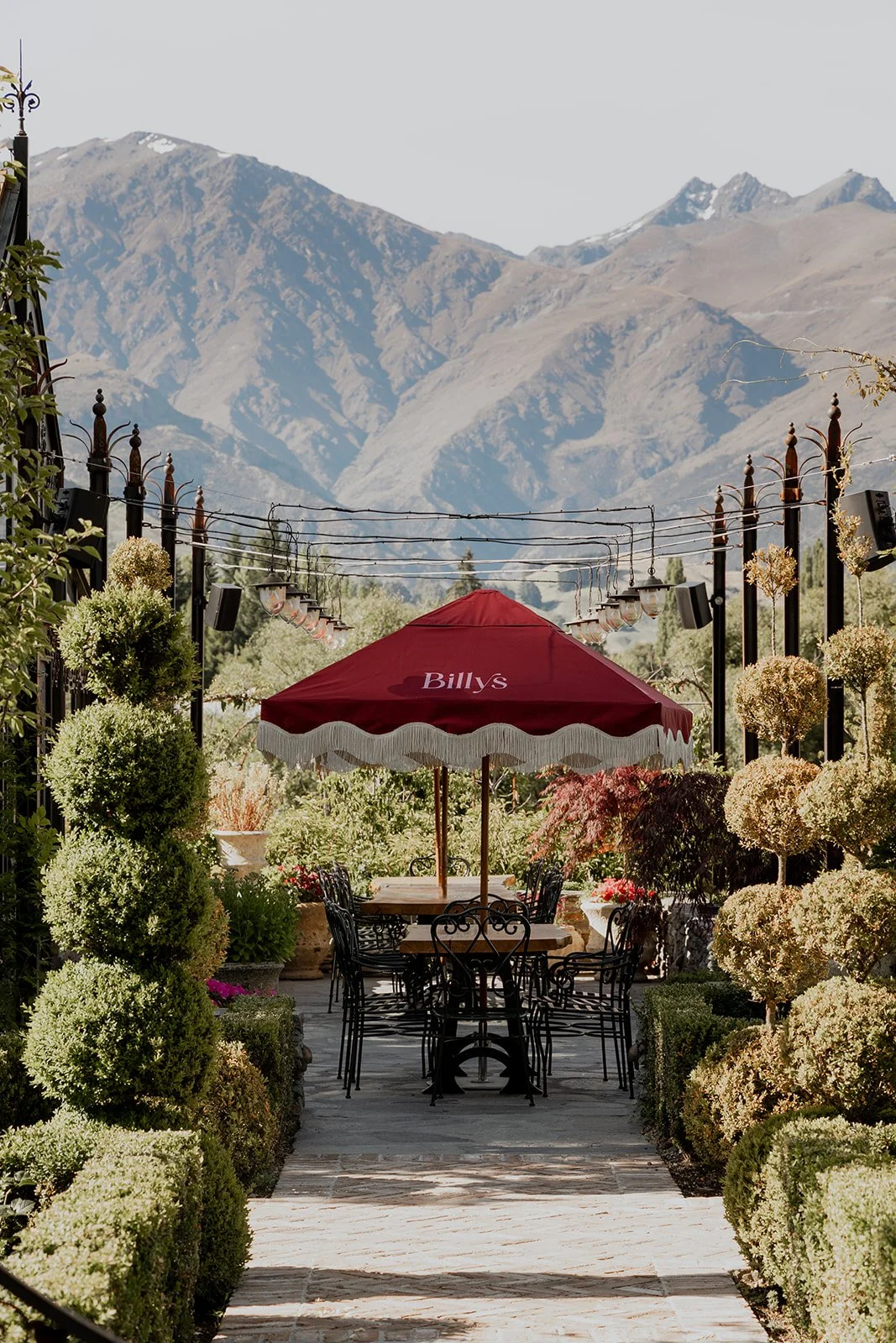 The Orangery and outdoor projects at Ayrburn built by Diemarco Builders Queenstown.