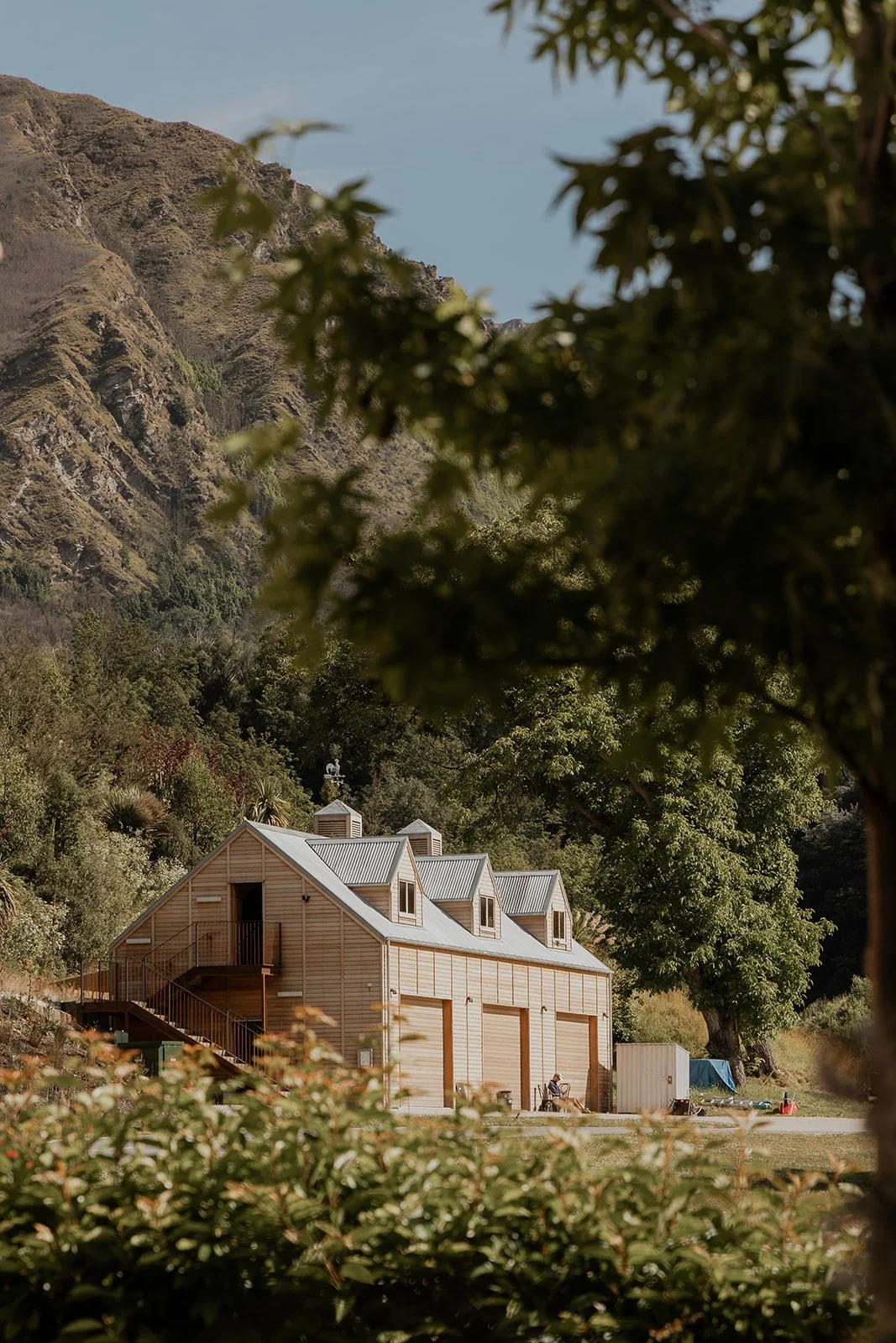 The Maintenance shed at Ayburn built by Diemarco Builders Queenstown.