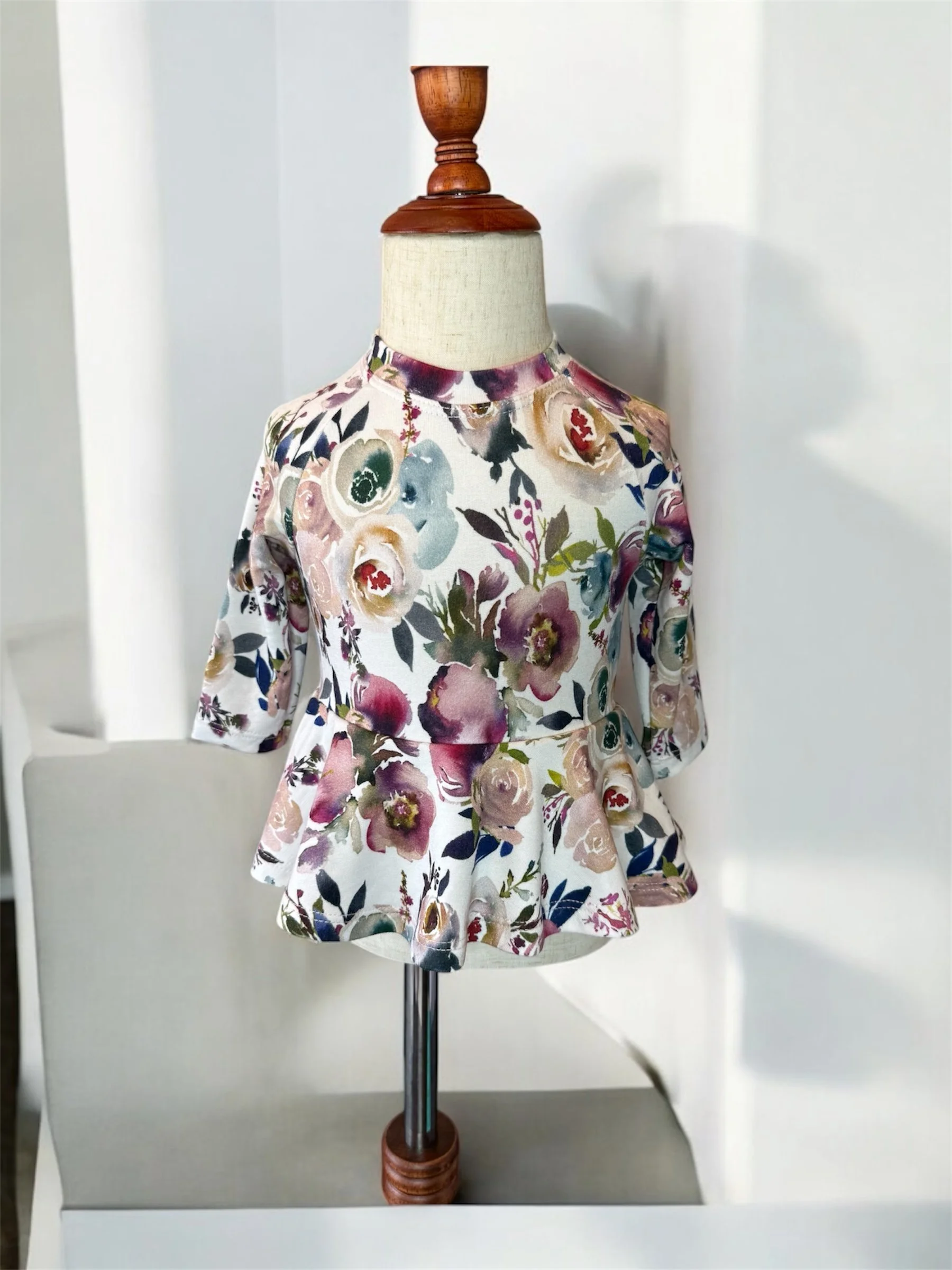 Floral Ruffle Top