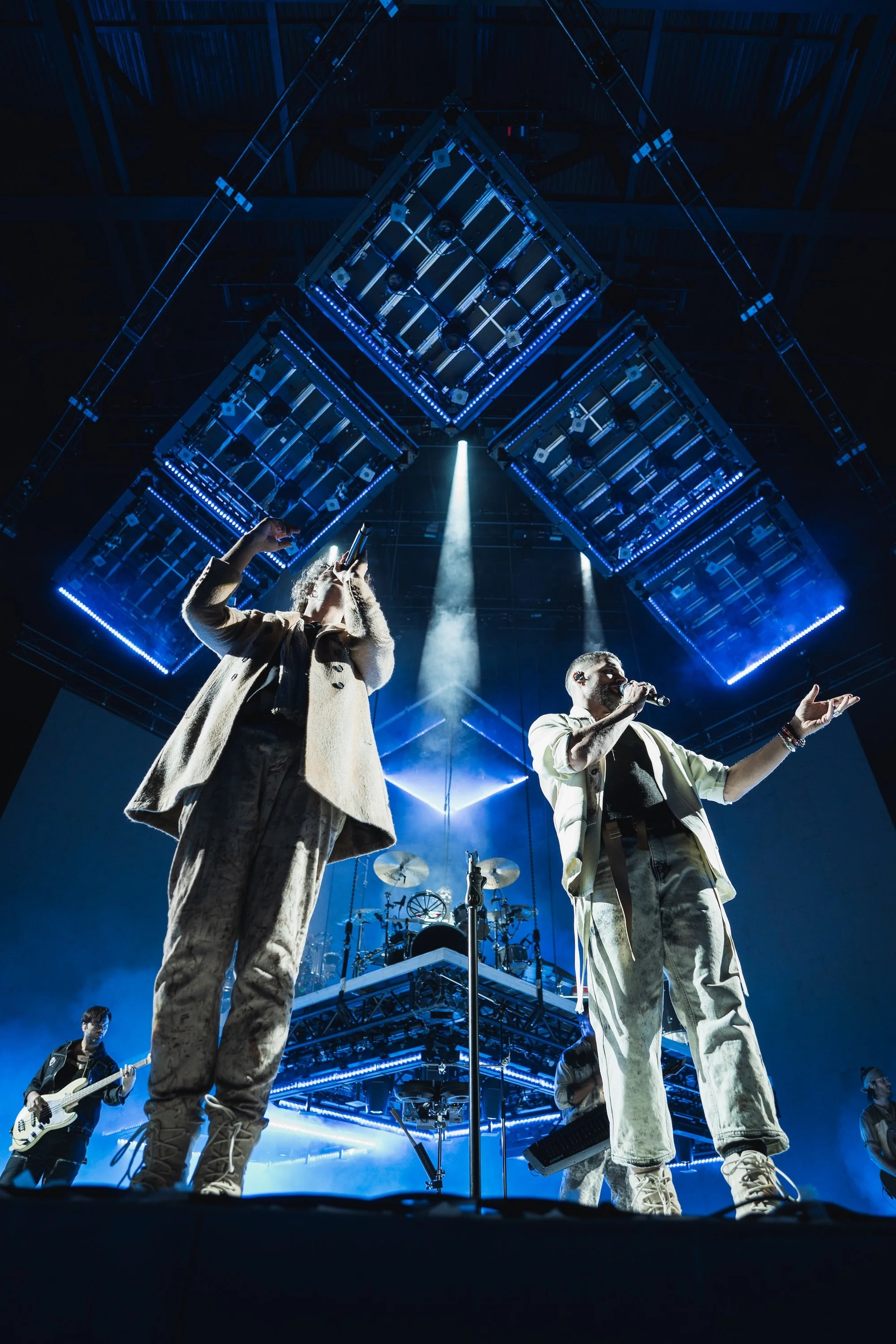 Stage performance with musicians in Kalispell, Montana in the Flathead Valley