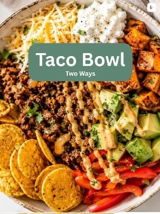 TACO BOWLS - CALORIES:513 / P:48g F:22.7g C:32.3g