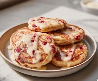 RASPBERRY PROTEIN PANCAKES - CALORIES:450 / P:39g F:12g C46g