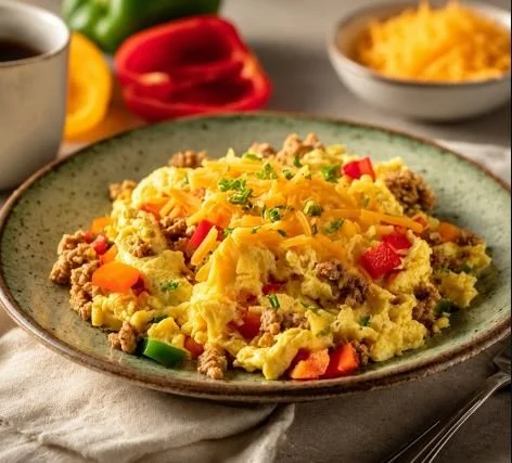 TURKEY &amp; EGG SCRAMBLE - CALORIES:292 / P:40g F:12g C:9g
