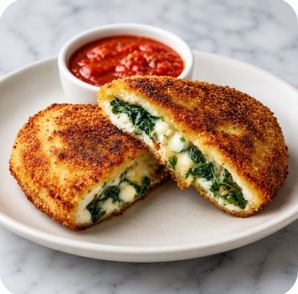 SPINACH &amp; CHEESE CALZONE - CALORIES: 364 / P:43g F:16g C:11g