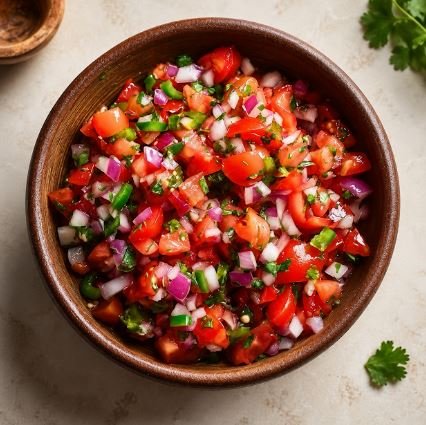 FRESH SALSA - CALORIES:20 (Per Serve) / P:0 F:0 C:5