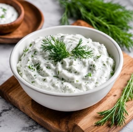 HIGH PROTEIN TZATZIKI SAUCE - CALORIES:71 (Per Serve) / P:9.8g F:0.2g C:4.7g