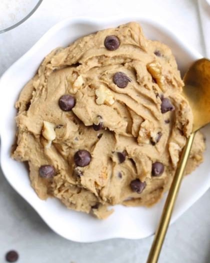 COOKIE DOUGH- CALORIES: 208 / Per 100g / P:18.6g F:7.4g C:17.4g