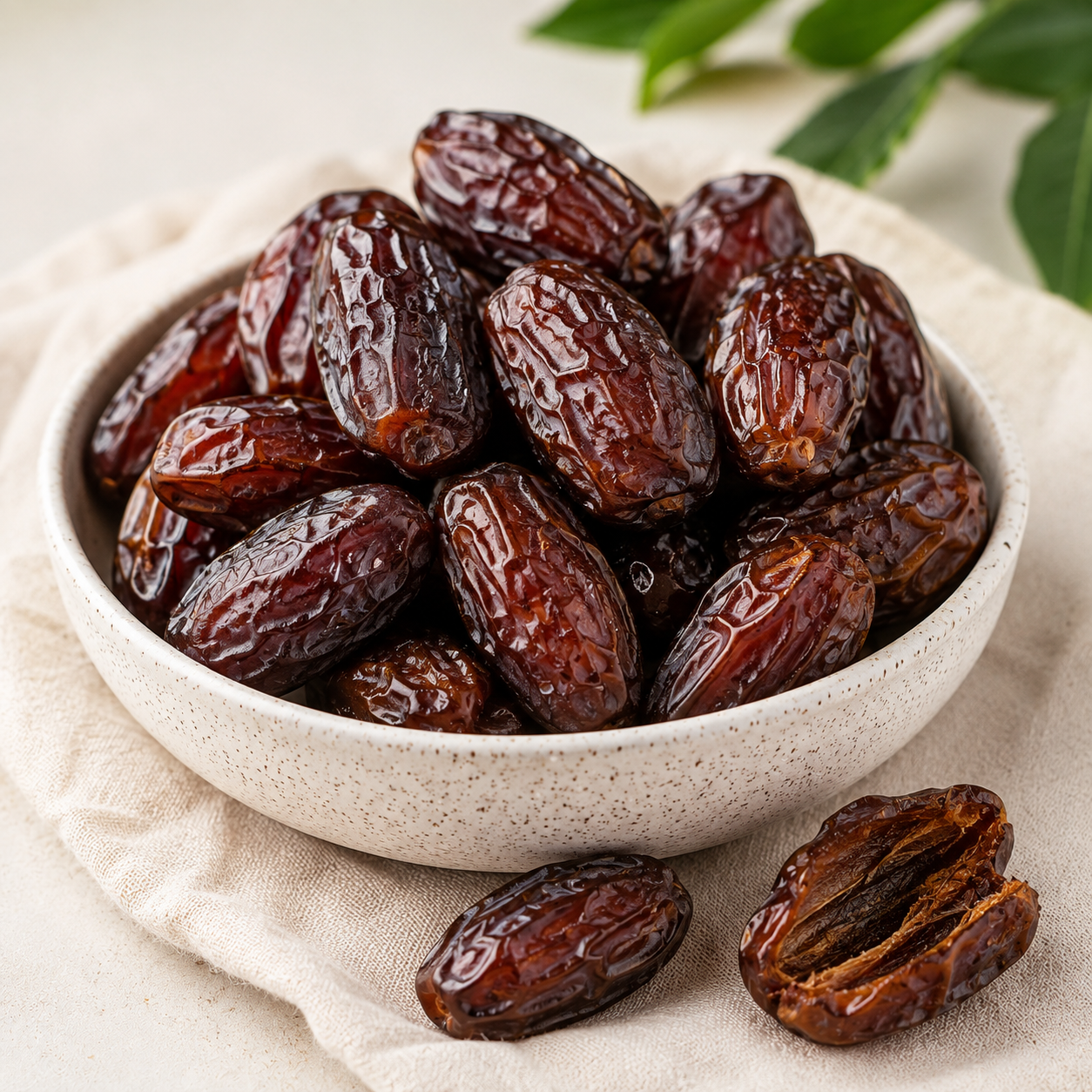 FRESH MEDJOOL DATES (60g)- CALORIES: 166 / P:1.1g F:0.1g C:41g