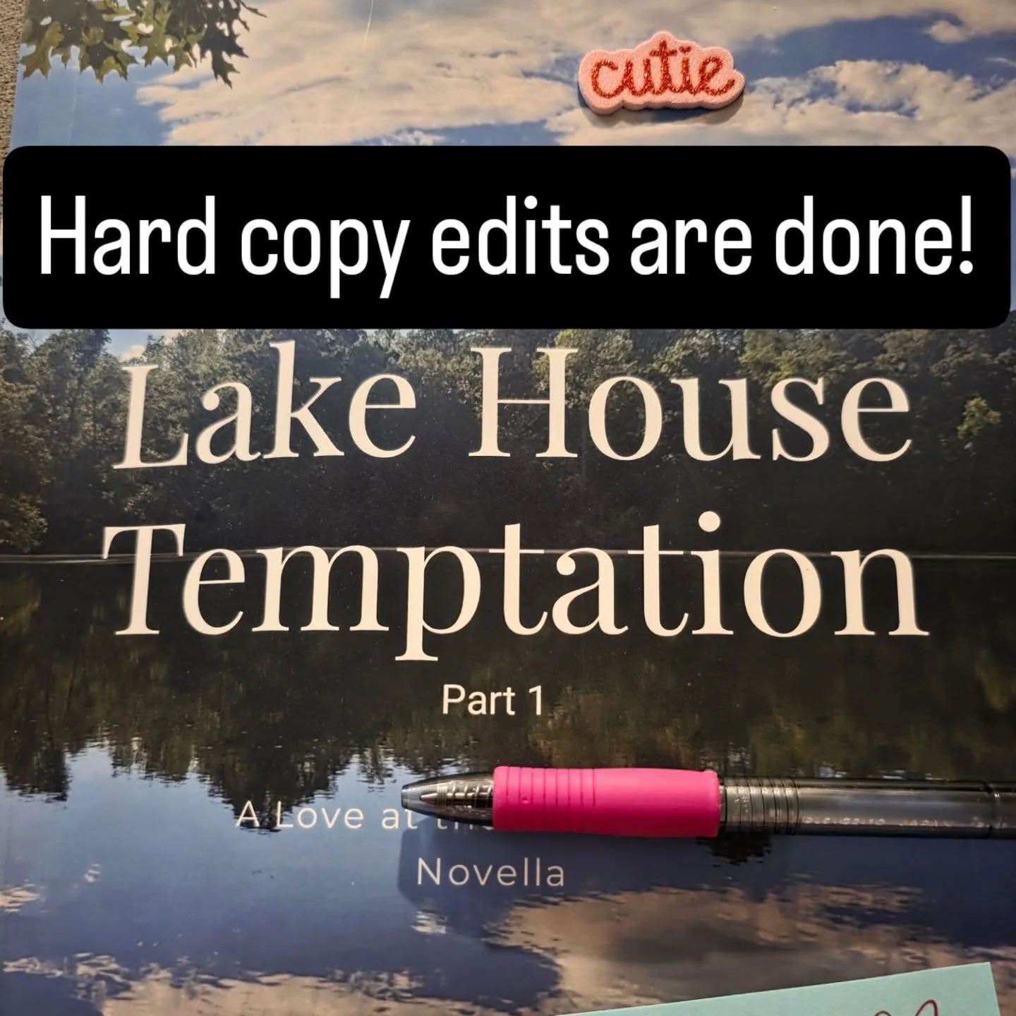 There's just something about editing a hard copy of your work 😍 (...and also 😭🫠)

Now to make all the revisions in Scrivener. And if the red (okay, pink) pen wasn't brutal enough, the red text in Scrivener's revision mode sure is 😬

NOT the offic