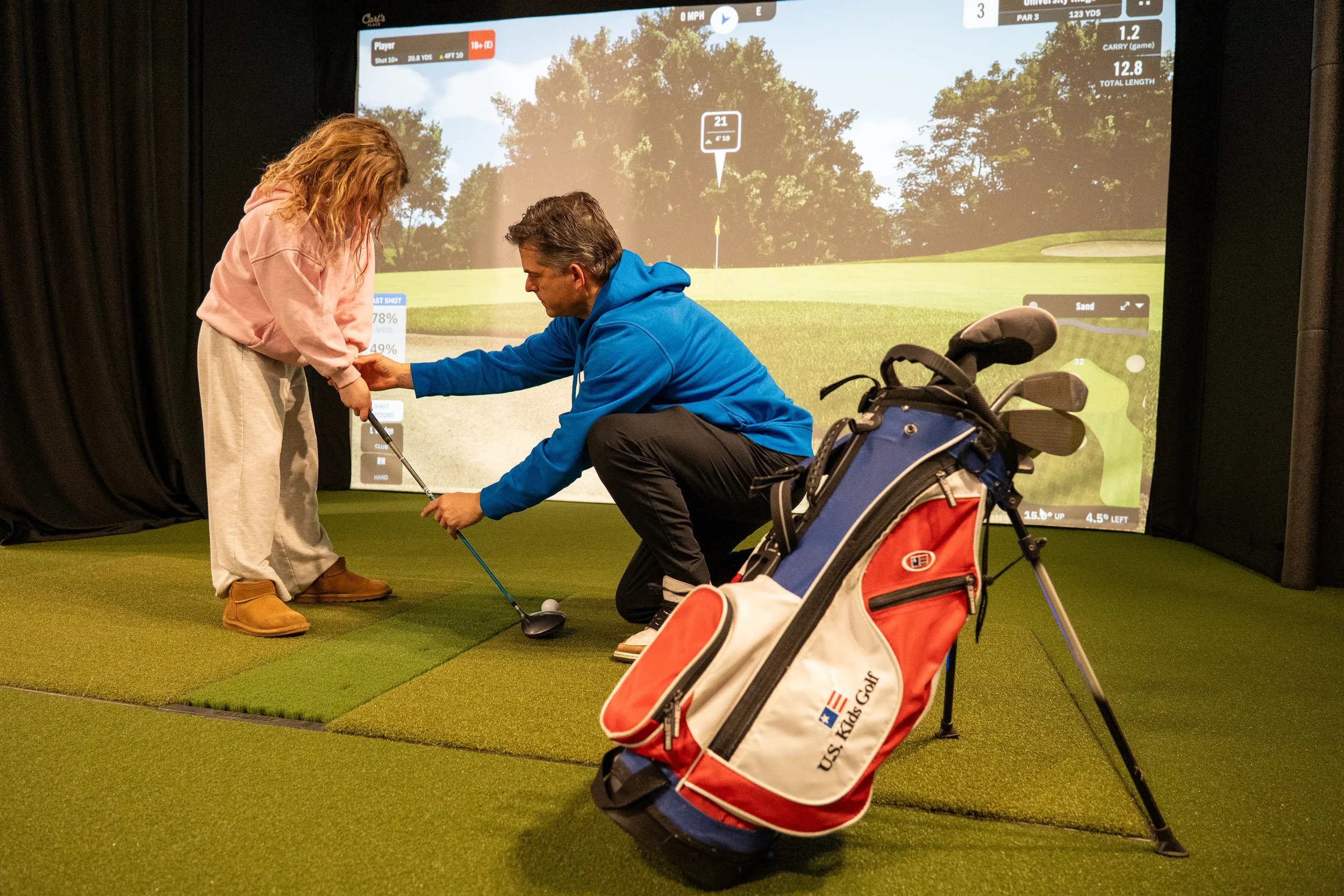 Coach teaches student