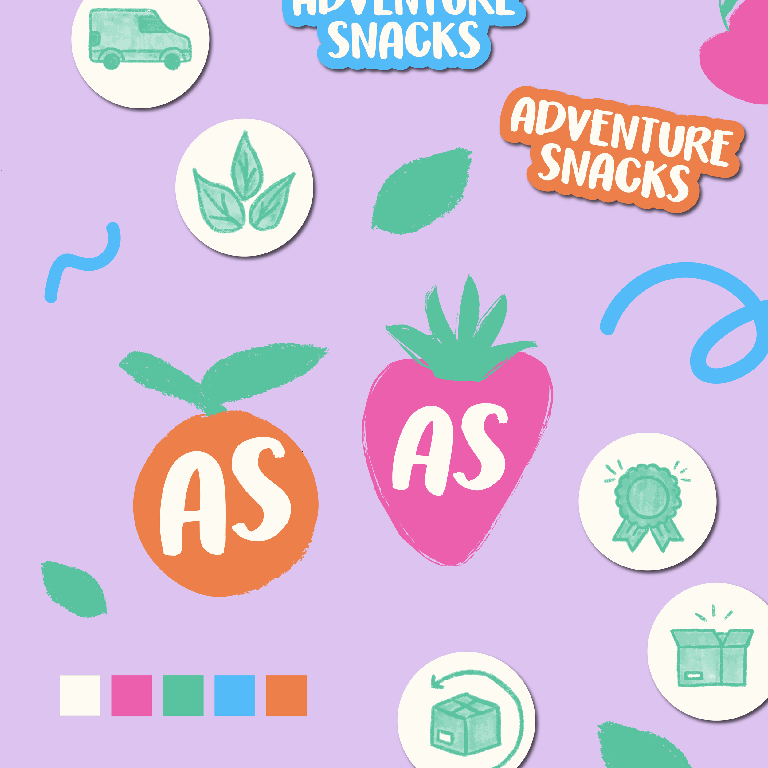 adventure snacks brand identity by Complete Street