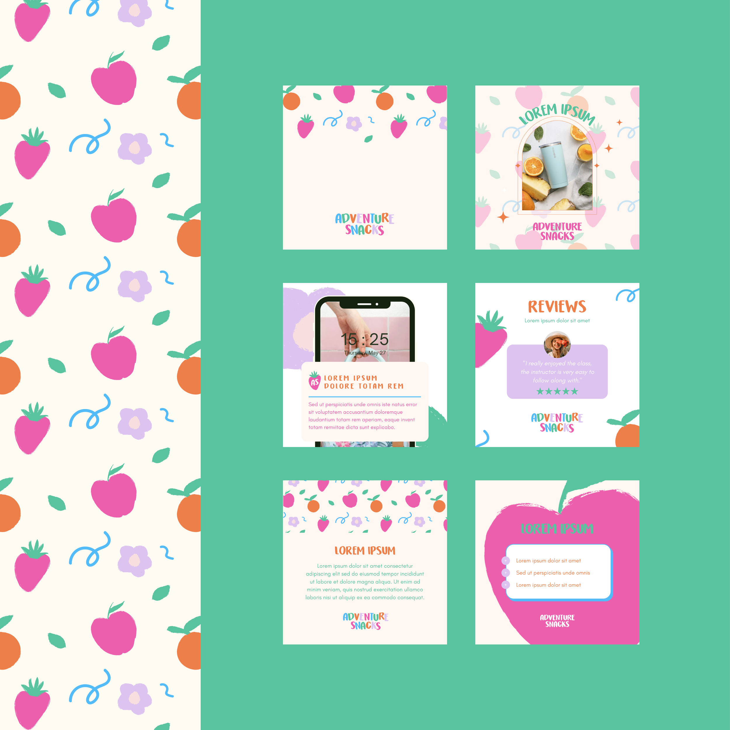 adventure snacks brand identity by Complete Street