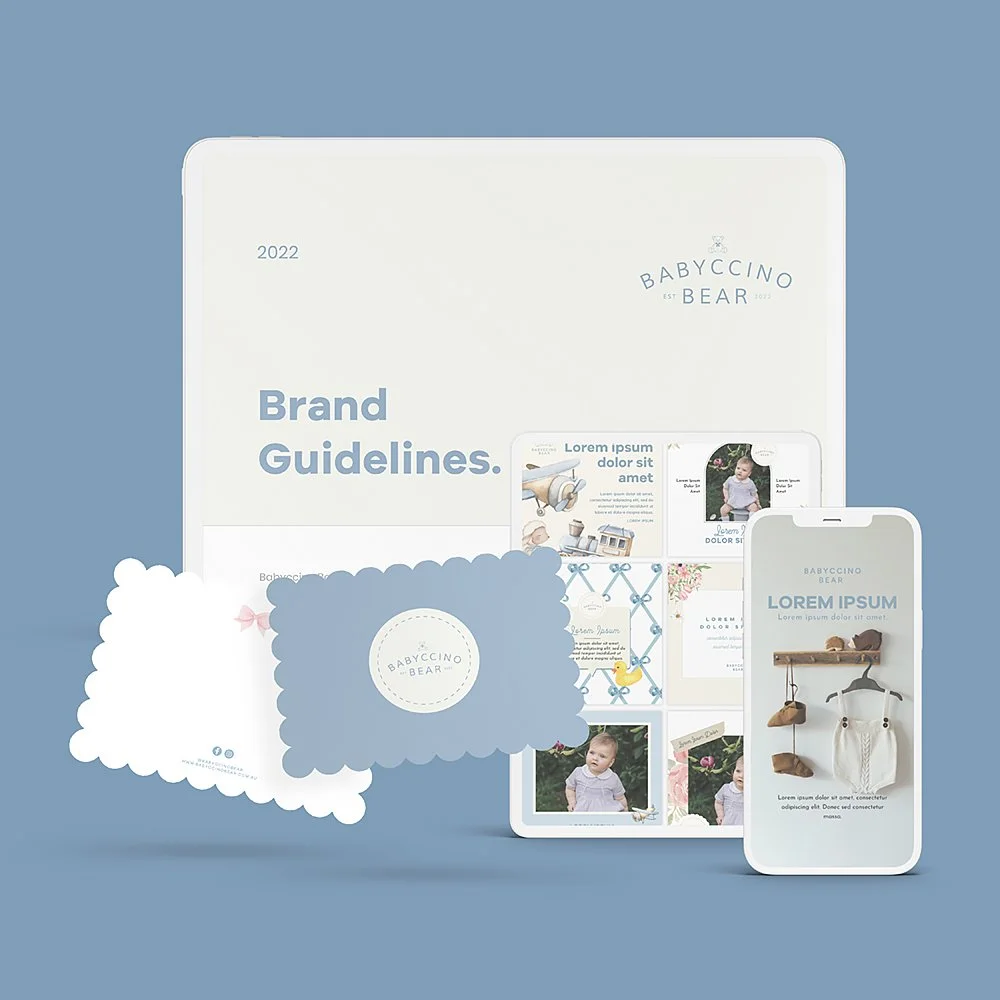 babyccino bear brand identity by Complete Street