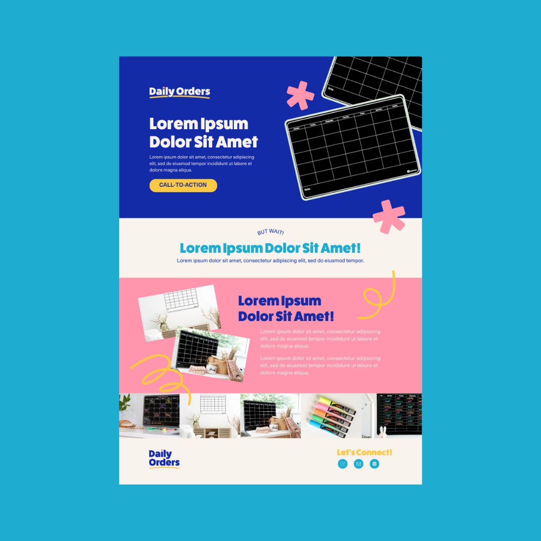 Daily Orders brand identity design and digital marketing assets by Complete Street