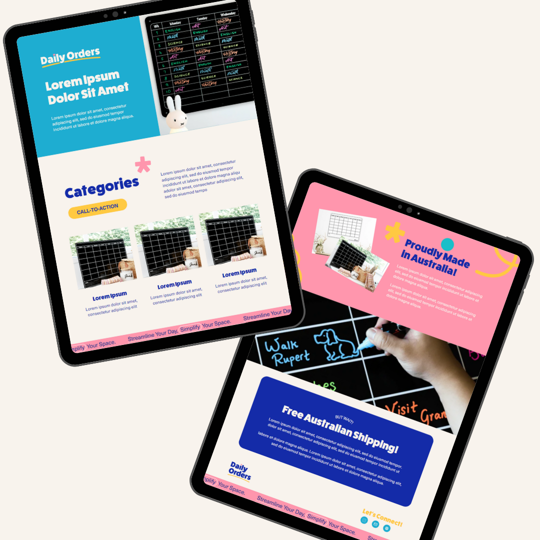 Daily Orders brand identity design and digital marketing assets by Complete Street