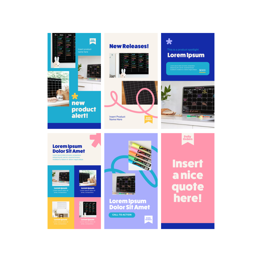 Daily Orders brand identity design and digital marketing assets by Complete Street