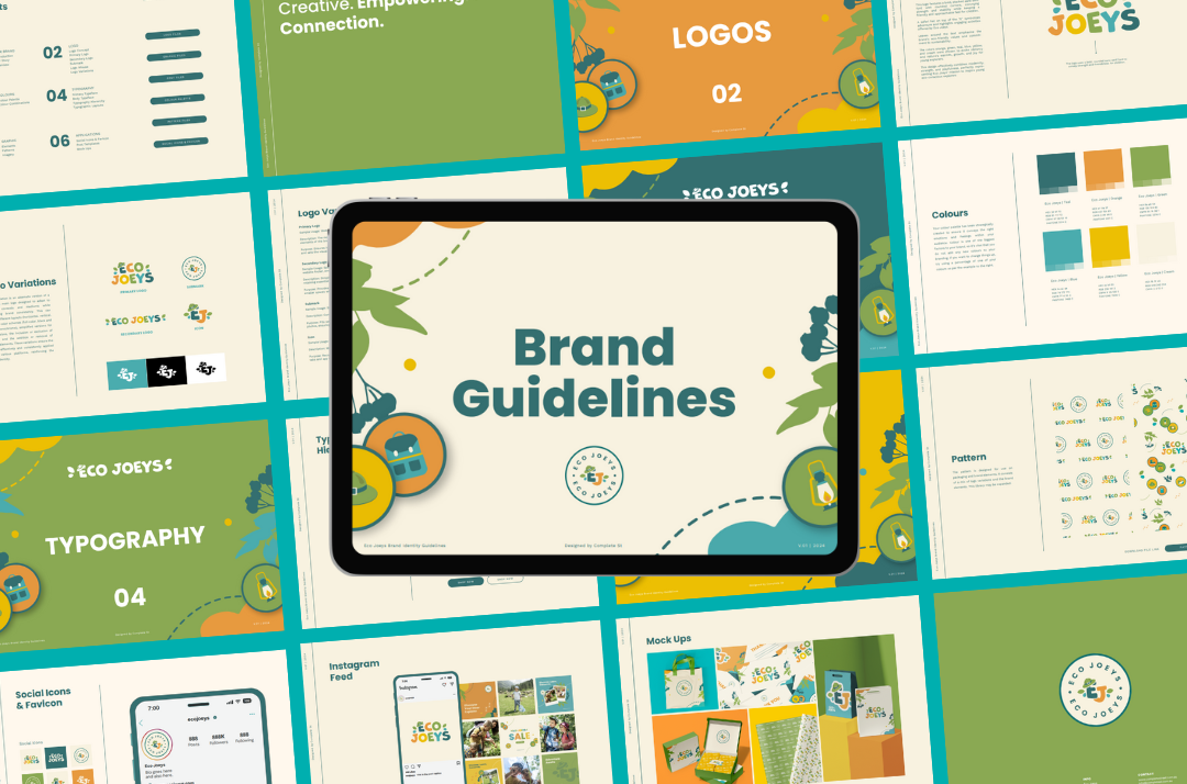 Eco Joeys brand identity by Complete Street