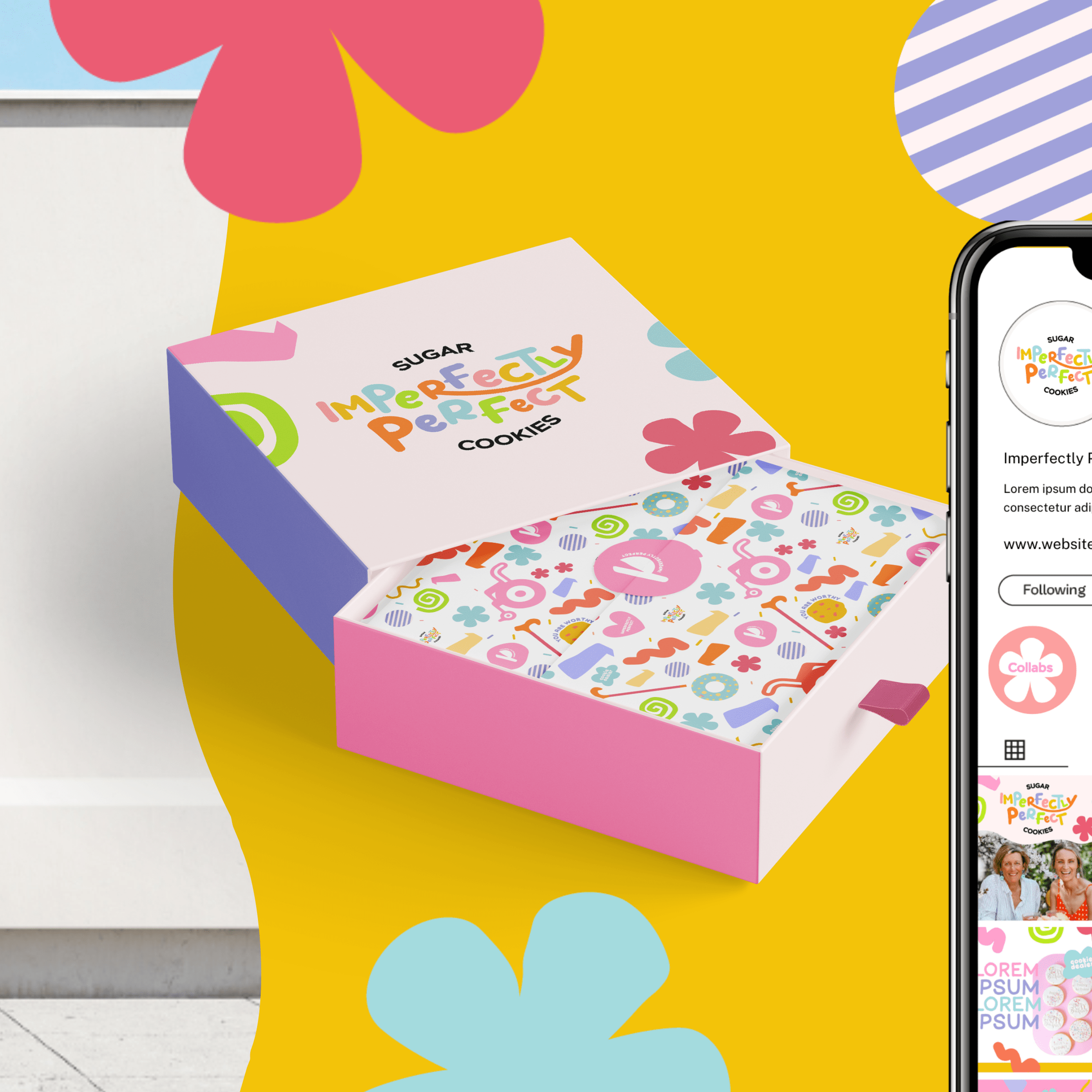 imperfectly perfect brand identity by Complete Street