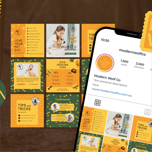 modern wolf co brand identity by Complete Street