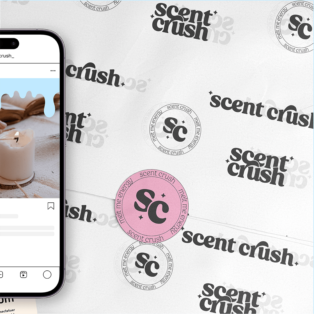 scent crush brand identity by Complete Street