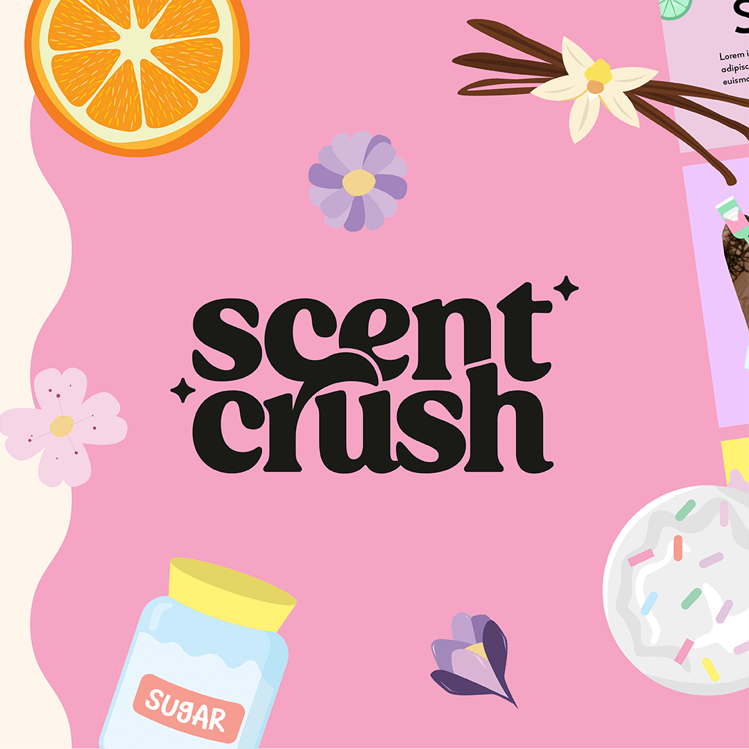 scent crush brand identity by Complete Street