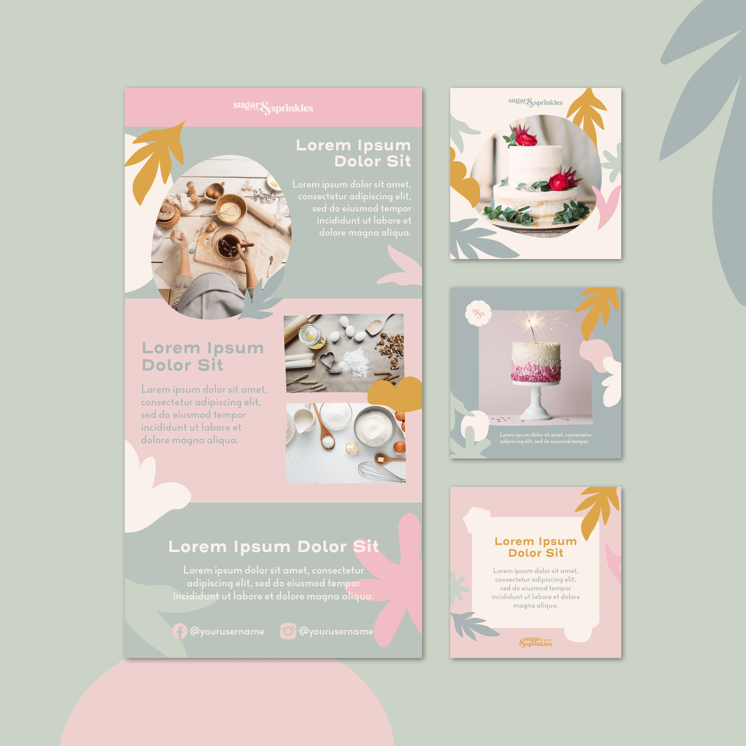 sugar & sprinkles brand identity by Complete Street