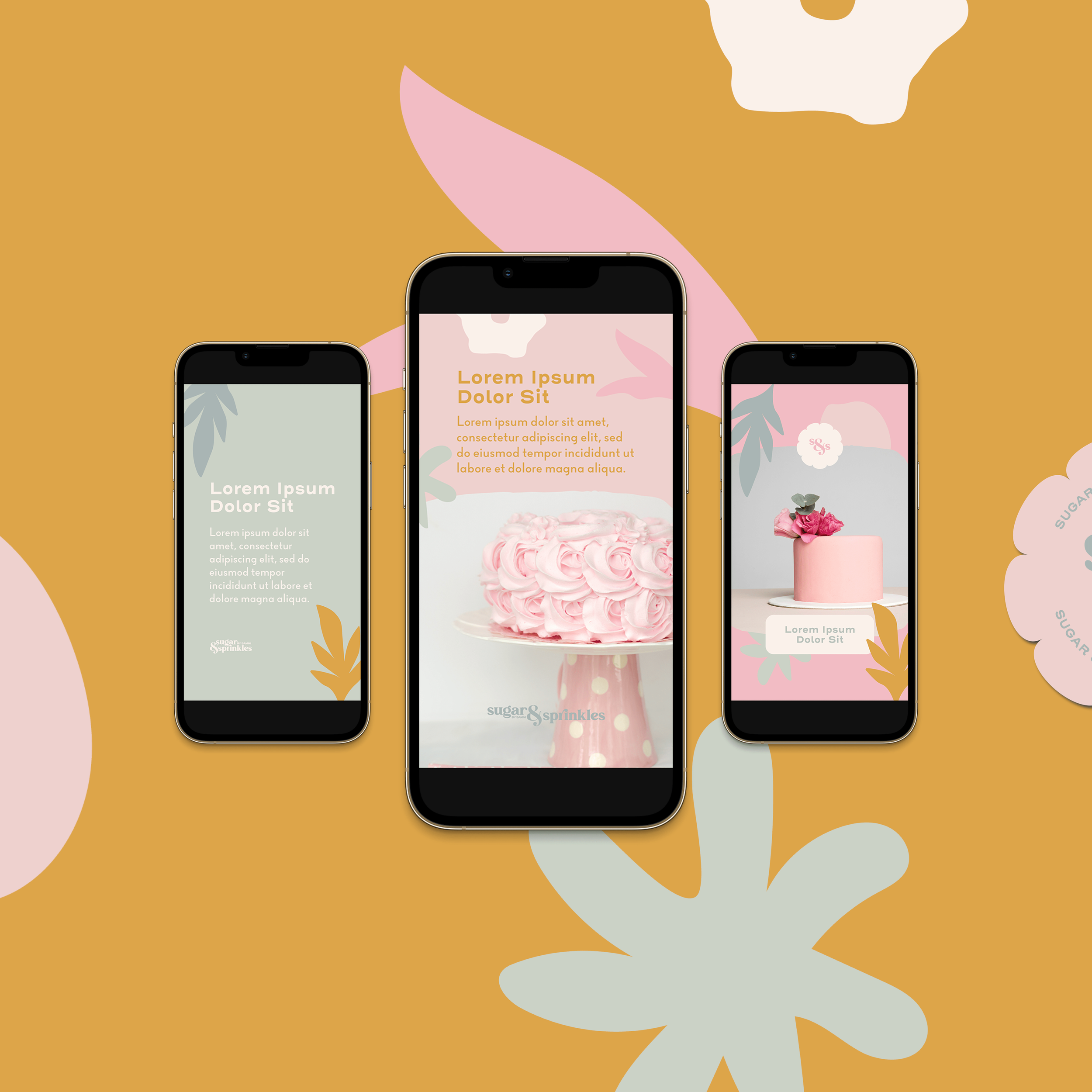 sugar & sprinkles brand identity by Complete Street