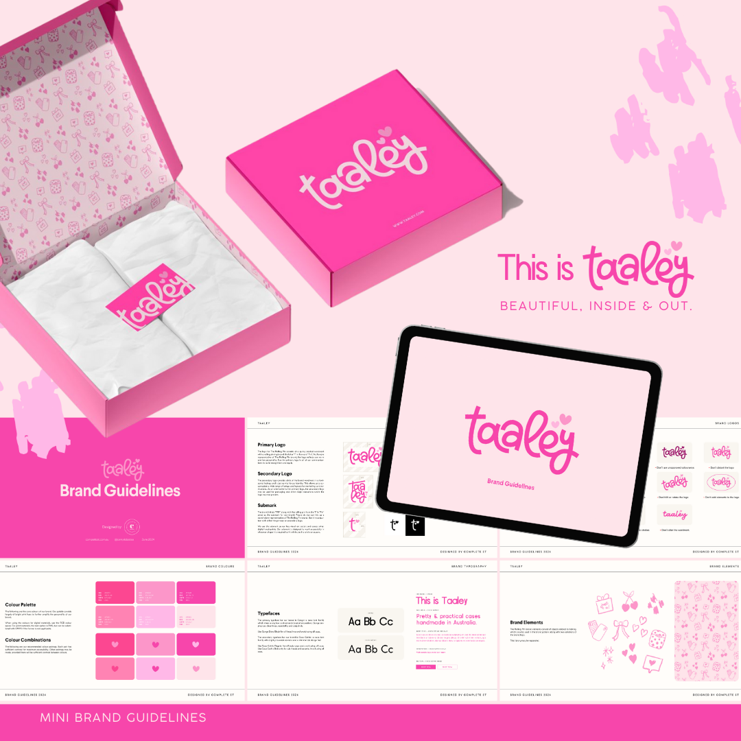 Taaley brand identity design by Complete Street