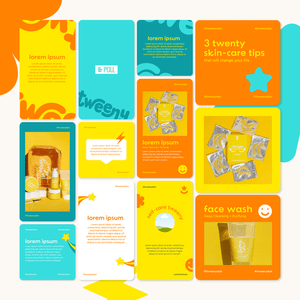 tweeny skin brand identity by Complete Street