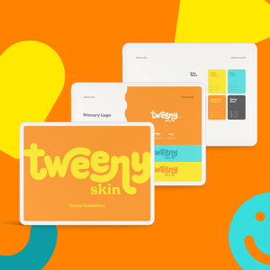 tweeny skin brand identity by Complete Street