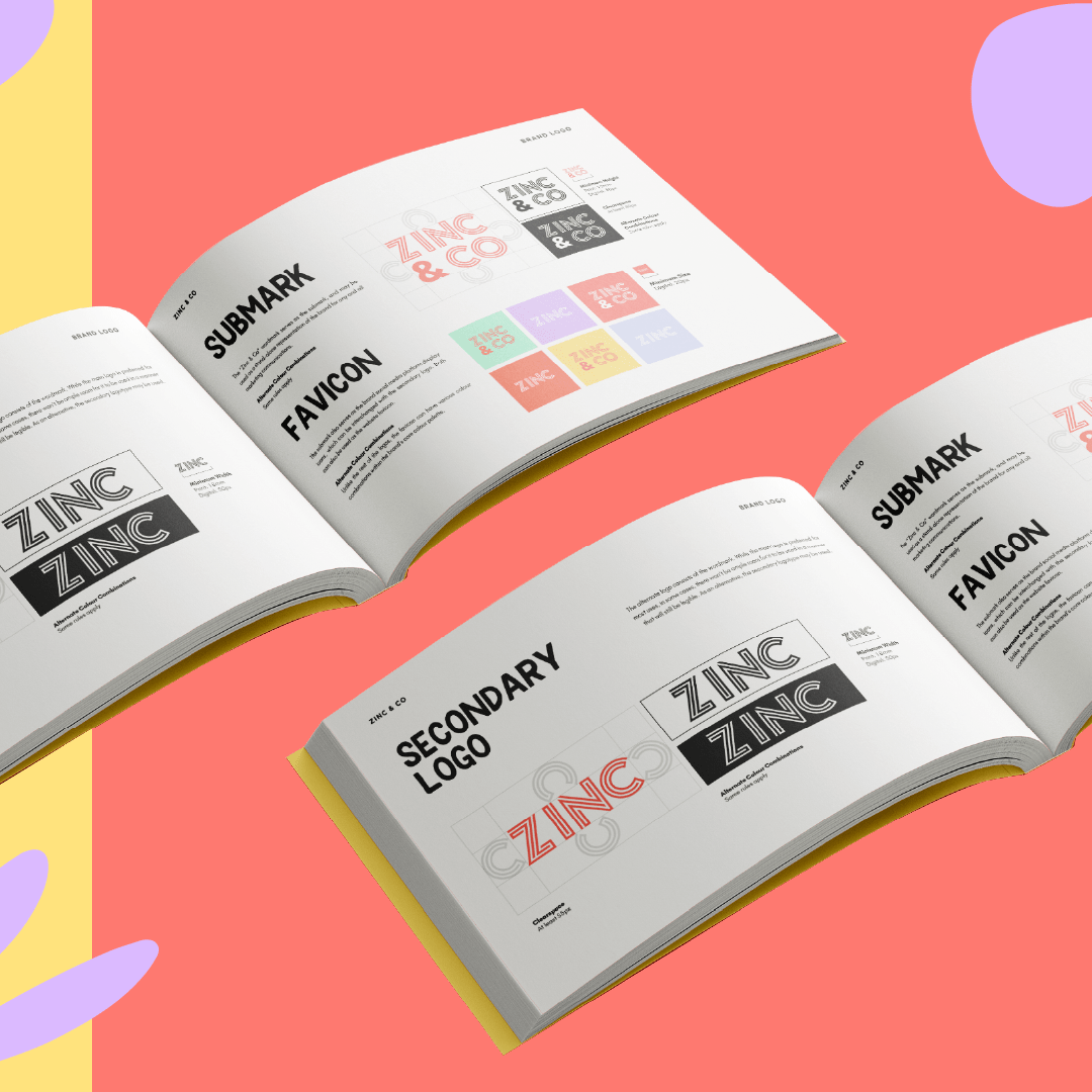 zinc & co brand identity by Complete Street