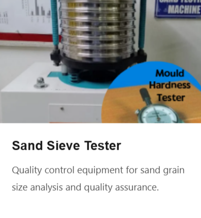 Sand sieve tester for sand grain size analysis and quality assurance.
