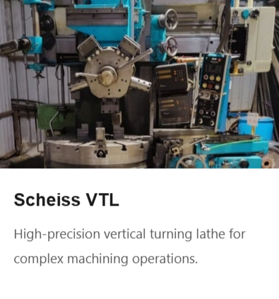 A high-precision vertical turning lathe machine used for complex machining operations