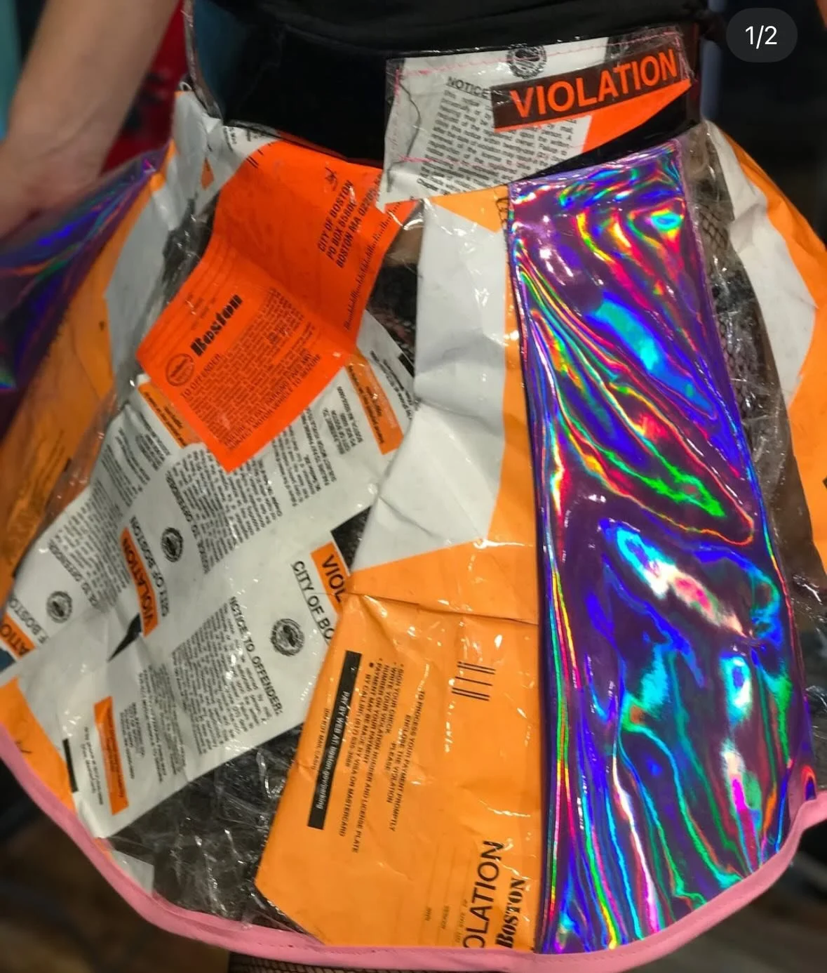 Throwback to 2017 when I made a skirt out of $500 worth of parking tickets and then sold it in NYC for the cost of the tickets. Gotta be creative sometimes