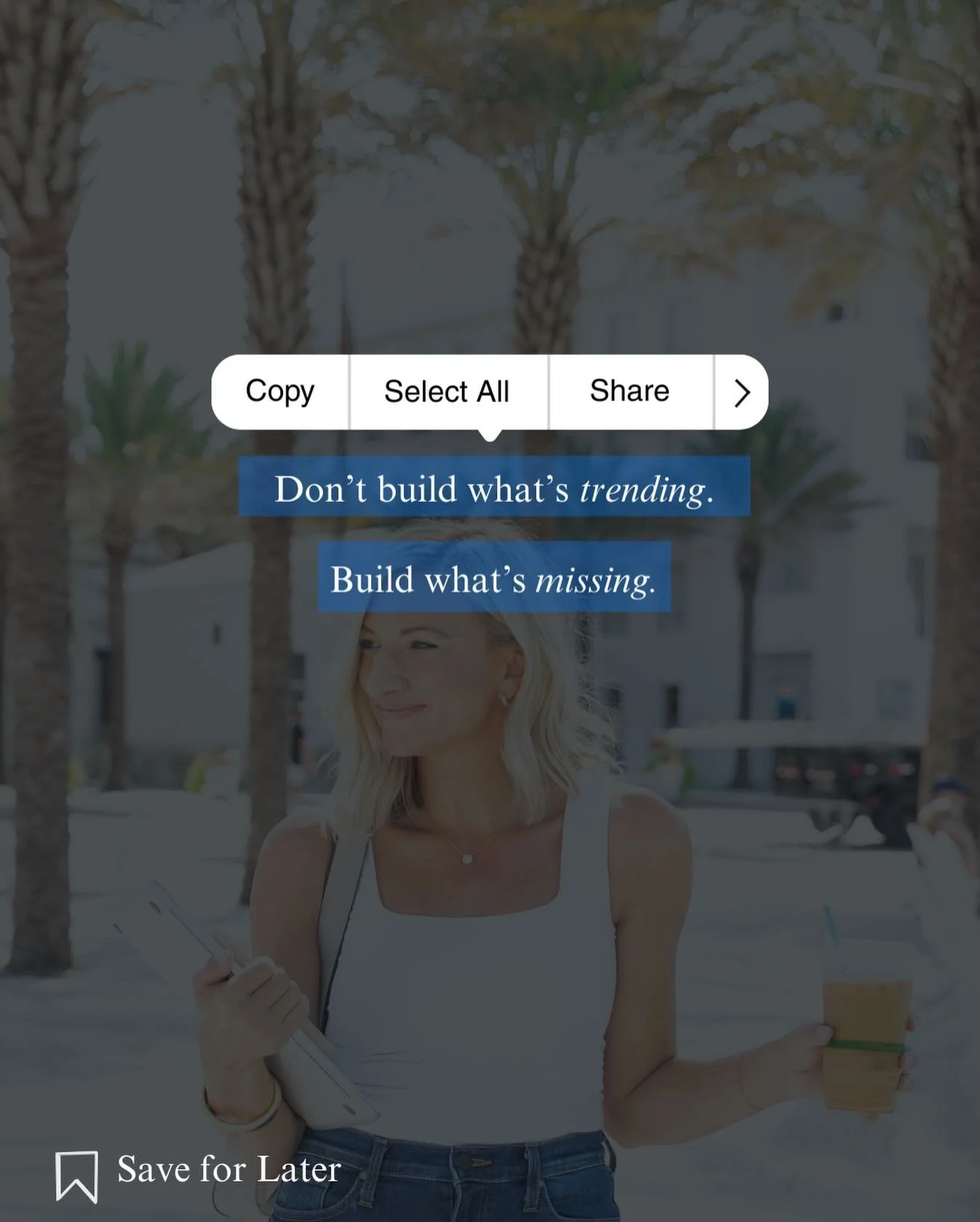 Wednesday Thoughts 💭 

Trends get attention.
But clarity builds trust.

The brands that last aren&rsquo;t copying what&rsquo;s loud.
They&rsquo;re filling a gap. Solving a need. Speaking to someone who feels unseen.

That&rsquo;s how you stand out, 