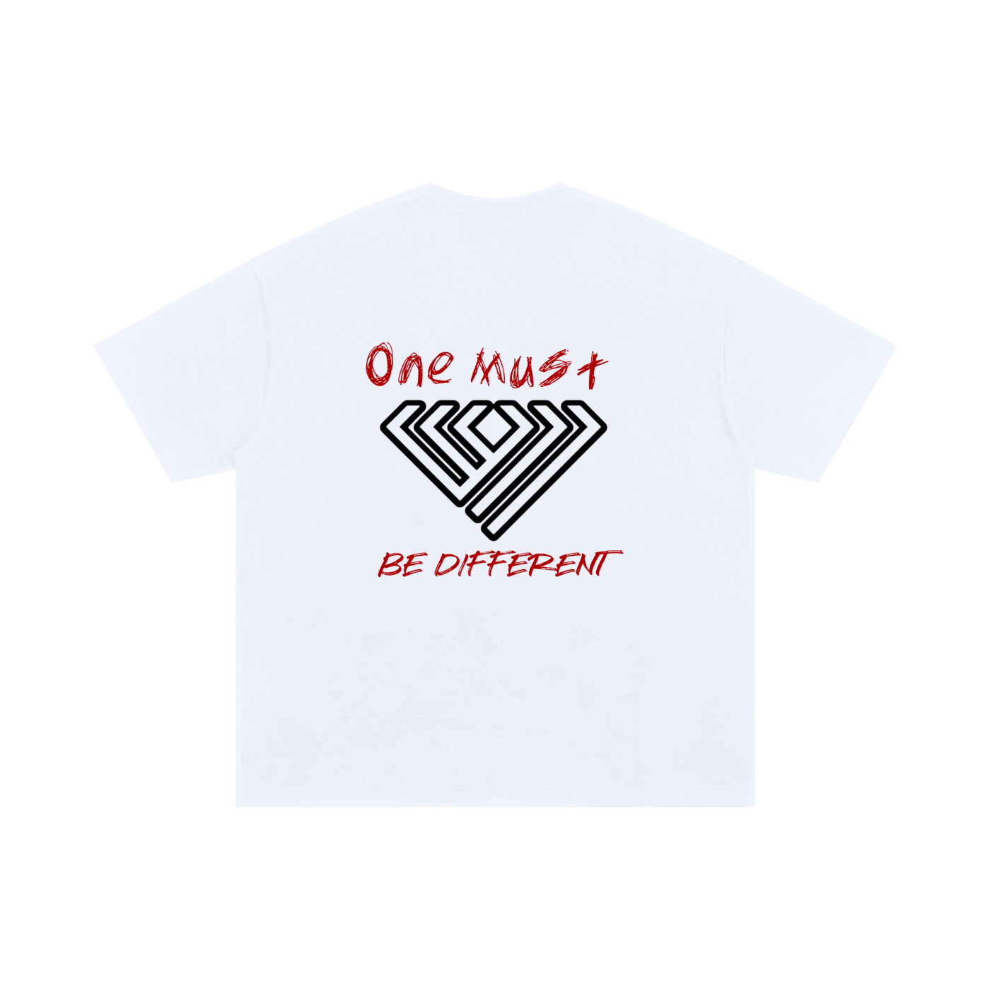 "One must be different" Unisex Oversized T-Shirt