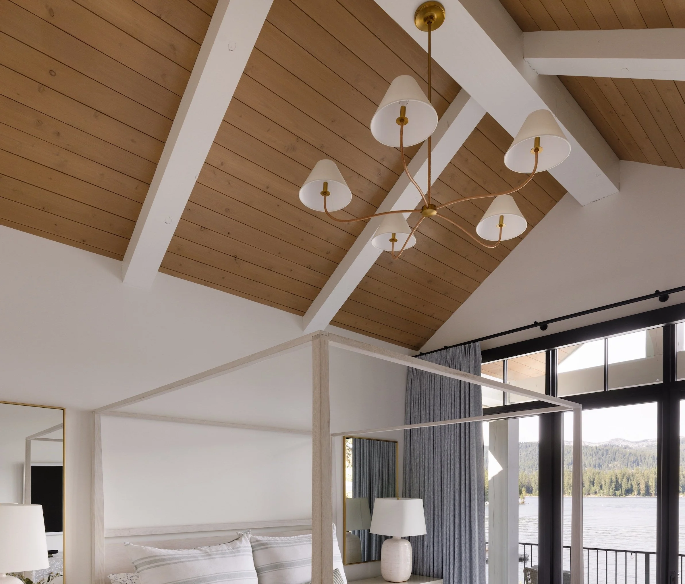 Finish carpentry in McCall Idaho featuring custom wood ceiling, interior trim, and detailed craftsmanship by Carpenter’s Trimworks